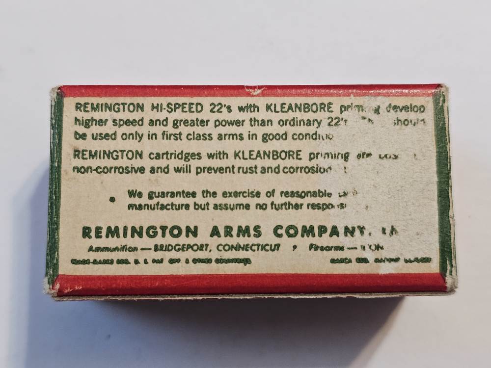 Vintage Remington Hi-Speed Kleanbore 22 Long Rifle Shot -img-3