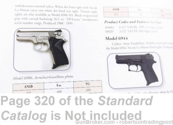 Factory Grip for S&W 6904 6906 6946 4013TSW Smith & Wesson 6900 Pistols Exc-img-1
