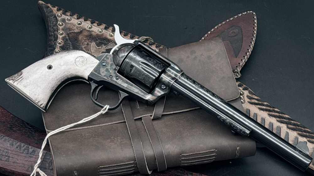 Colt SAA Single Action Army CNC 45 45LC LC ENGRAVED STUNNER 1 / 75  LAYAWAY-img-4