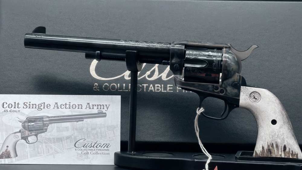 Colt SAA Single Action Army CNC 45 45LC LC ENGRAVED STUNNER 1 / 75  LAYAWAY-img-0