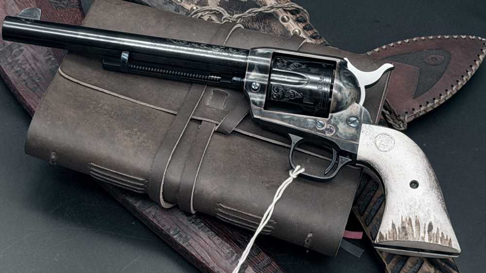 Colt SAA Single Action Army CNC 45 45LC LC ENGRAVED STUNNER 1 / 75  LAYAWAY-img-3