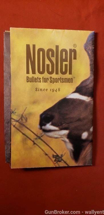 Nosler Bullet Chart for Sportsman Fold-Out Reloading  Information Brass #M7-img-0