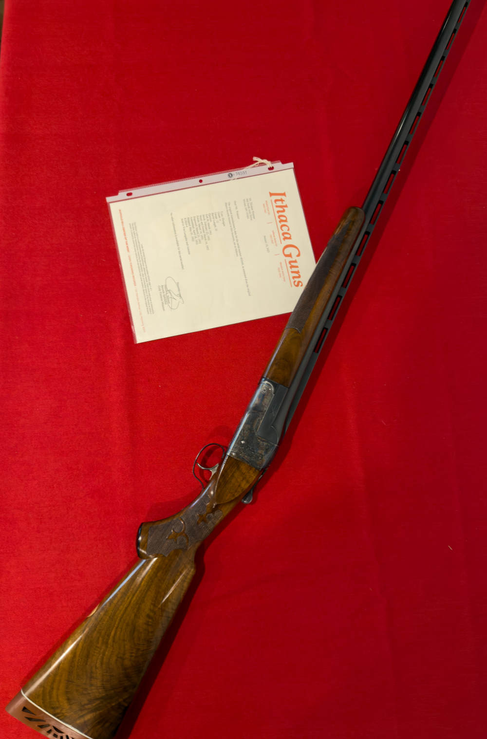 Fabulous Factory Engraved 12 GA Ithaca Grade 4E Single Barrel Trap Shotgun -img-1