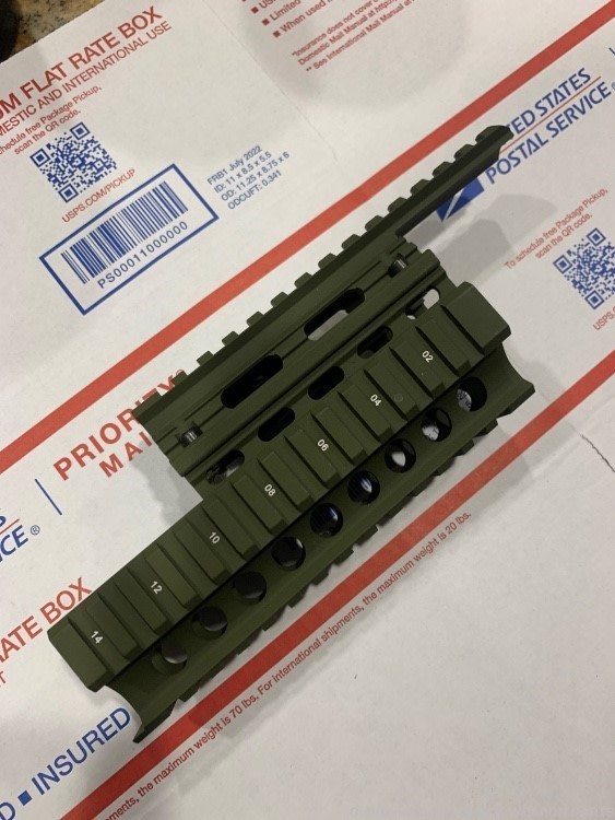 Ak47 rail handguard green fits most standard ak's -img-0