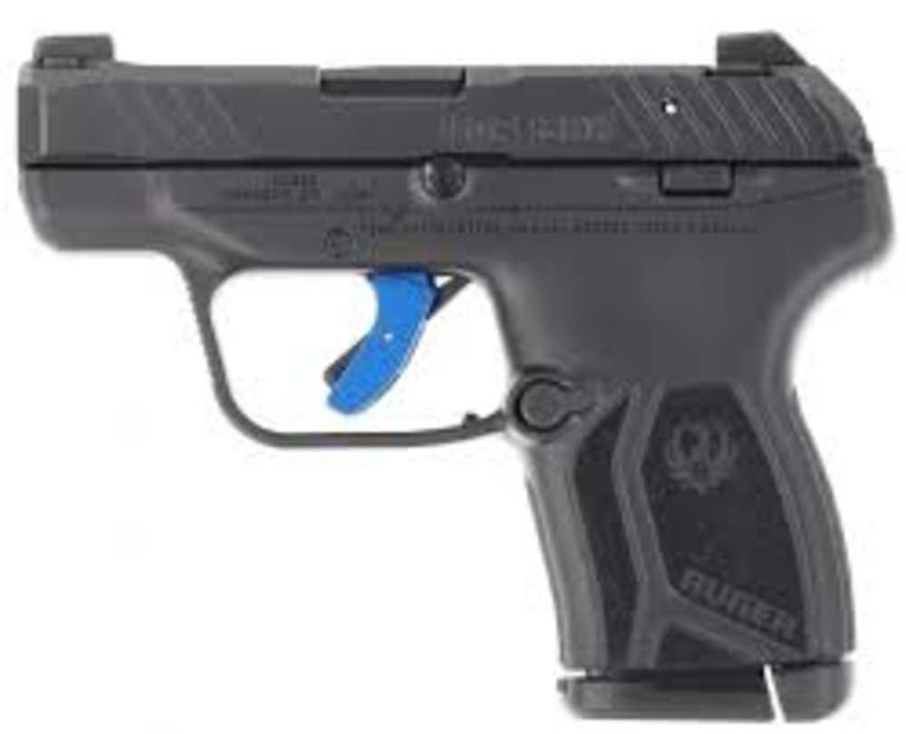 Ruger LCP MAX w/Blue Trigger Guard .380 ACP 1x10rd mag - BADLAND GUNS-img-0