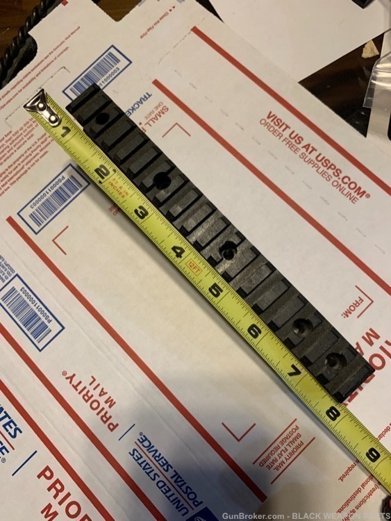 7 3/4 Picatinny rail for round handguard or round surfaces aluminum -img-0