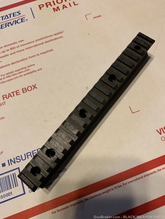 7 3/4 Picatinny rail for round handguard or round surfaces aluminum -img-3
