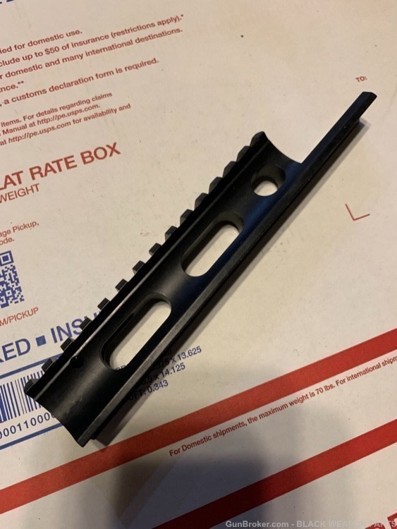 5 1/2 in Picatinny aluminum rail for round handguard or round surfaces -img-0