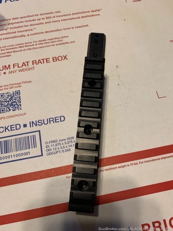 5 1/2 in Picatinny aluminum rail for round handguard or round surfaces -img-1