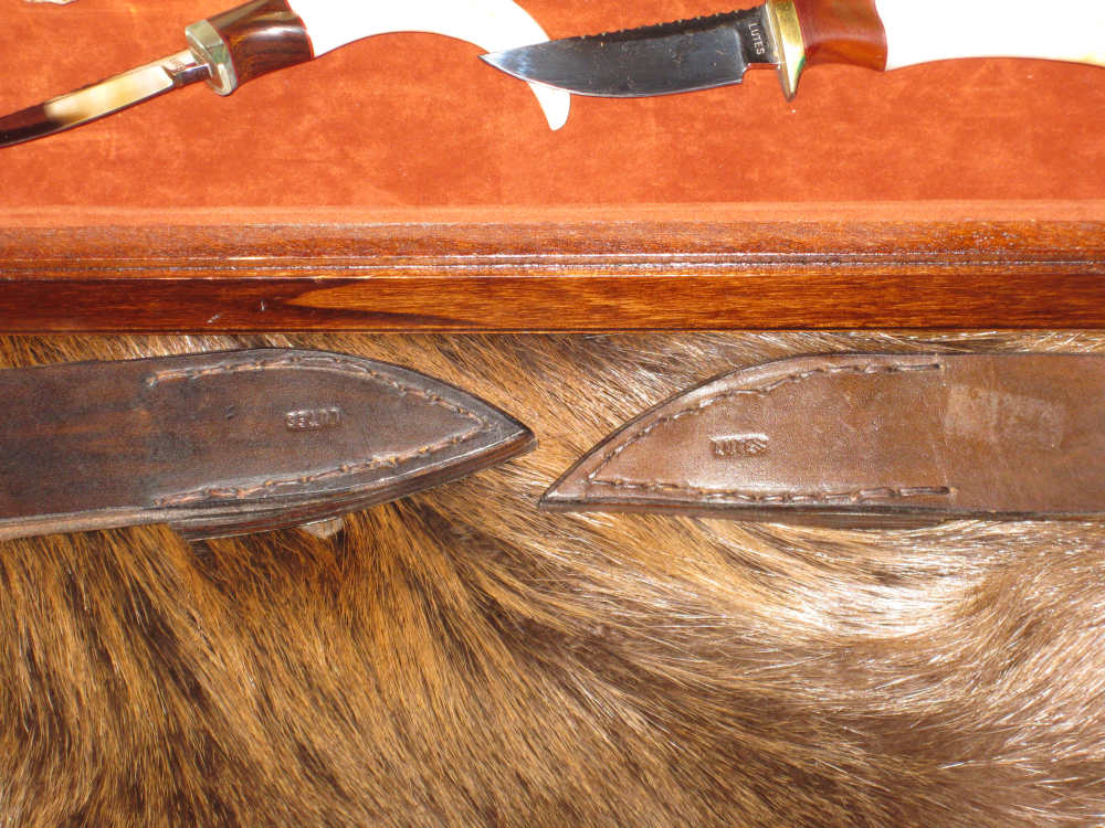 Vintage Bob Lutes set of knives never used Skinner/Capers Musk ox/Warthog !-img-10