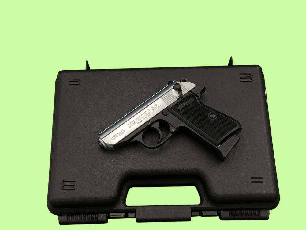WALTHER PPK 22LR Silver Slide 10rds Pistol Threaded Barrel-img-1