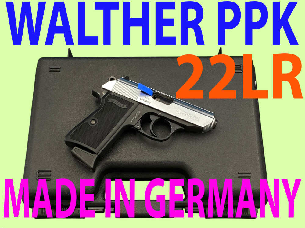 WALTHER PPK 22LR Silver Slide 10rds Pistol Threaded Barrel-img-0