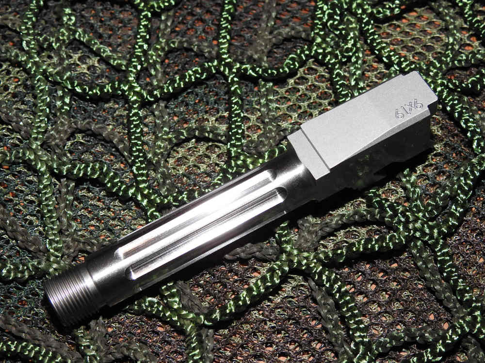 Glock 43 9mm Threaded Extended Barrel Fluted 416r Stainless Steel-img-2