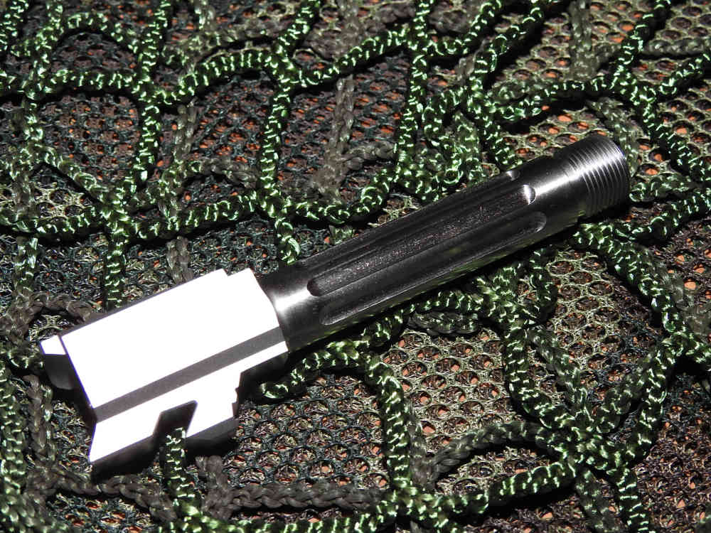 Glock 43 9mm Threaded Extended Barrel Fluted 416r Stainless Steel-img-0