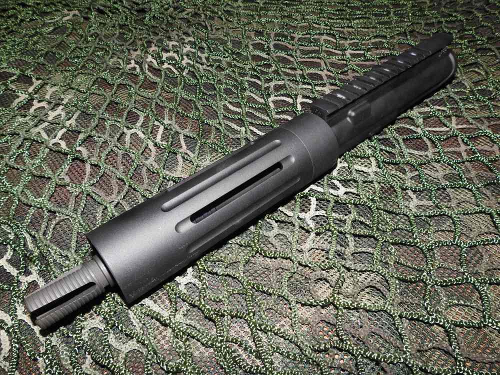 AR-15 5.56mm 7.5" Upper Receiver Fluted Handguard Vortex FH & Adj Gas Block-img-1