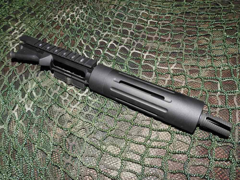 AR-15 5.56mm 7.5" Upper Receiver Fluted Handguard Vortex FH & Adj Gas Block-img-3