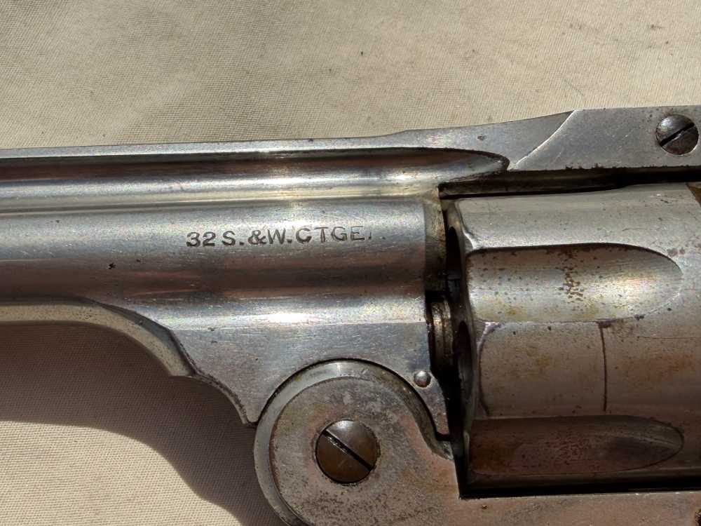 H & R Top Break 6 Shot Revolver Nickel 32 S&W-img-13