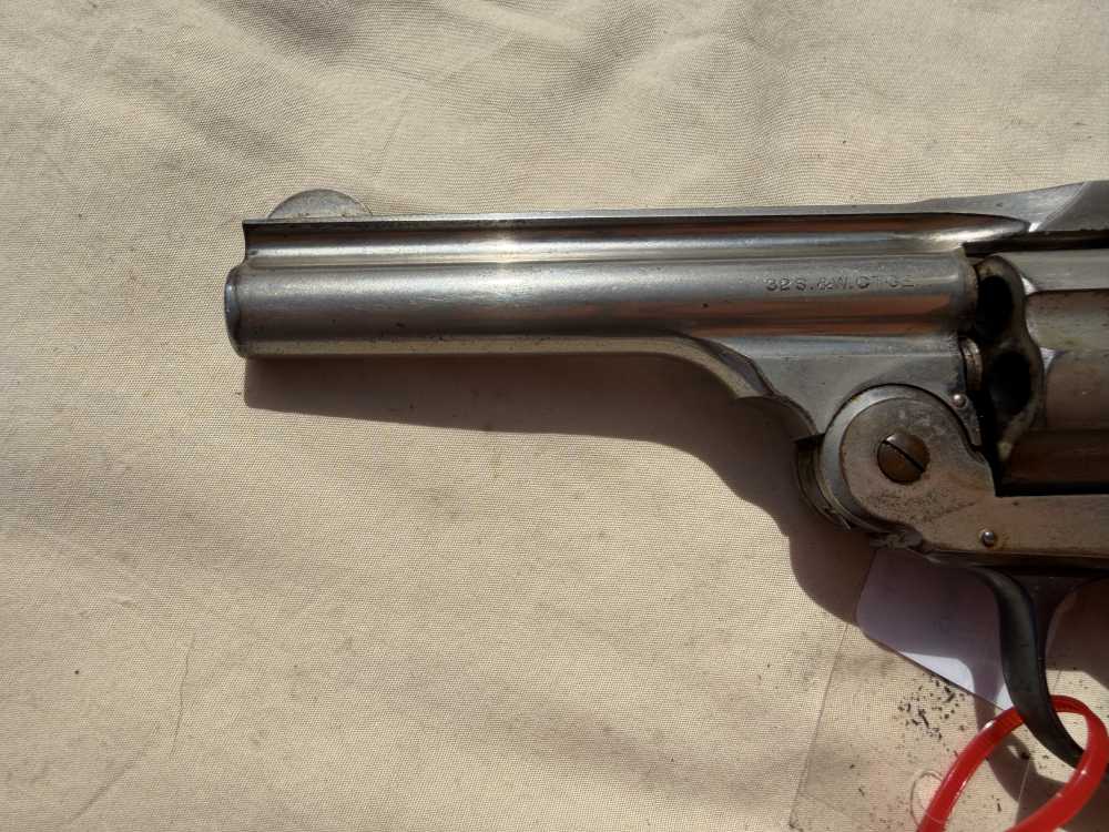 H & R Top Break 6 Shot Revolver Nickel 32 S&W-img-12