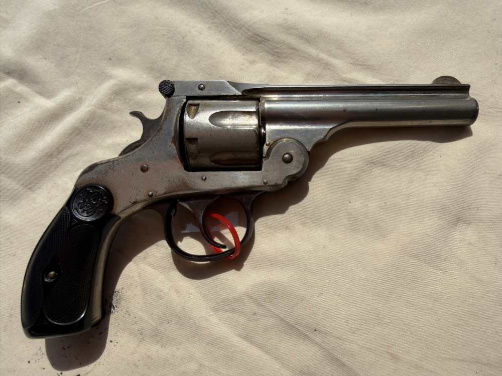 H & R Top Break 6 Shot Revolver Nickel 32 S&W-img-0