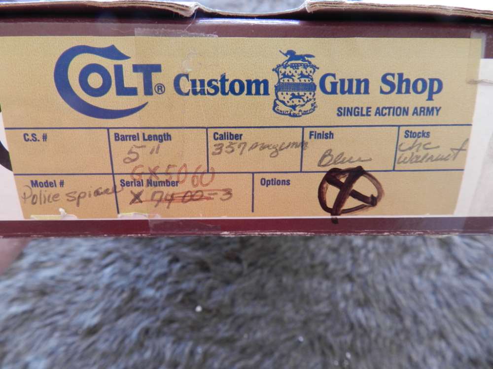 Colt Python 38 Special 6" Blue EXPERIMENTAL PROTOTYPE-img-11