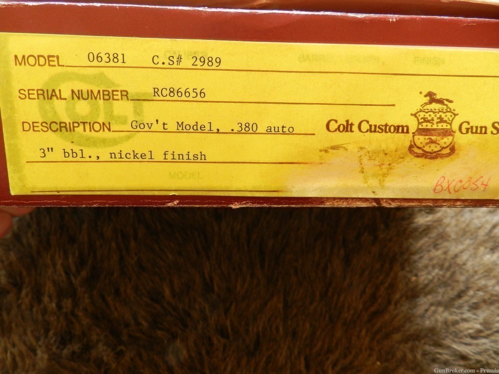 Colt Government Model 380 Auto 3" Nickel Engraving Sampler NIB-img-14