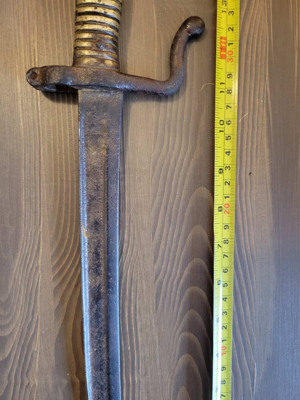 UNIQUE! Trench Art French Fighting Cock Bayonet/Fighting Knife-img-8