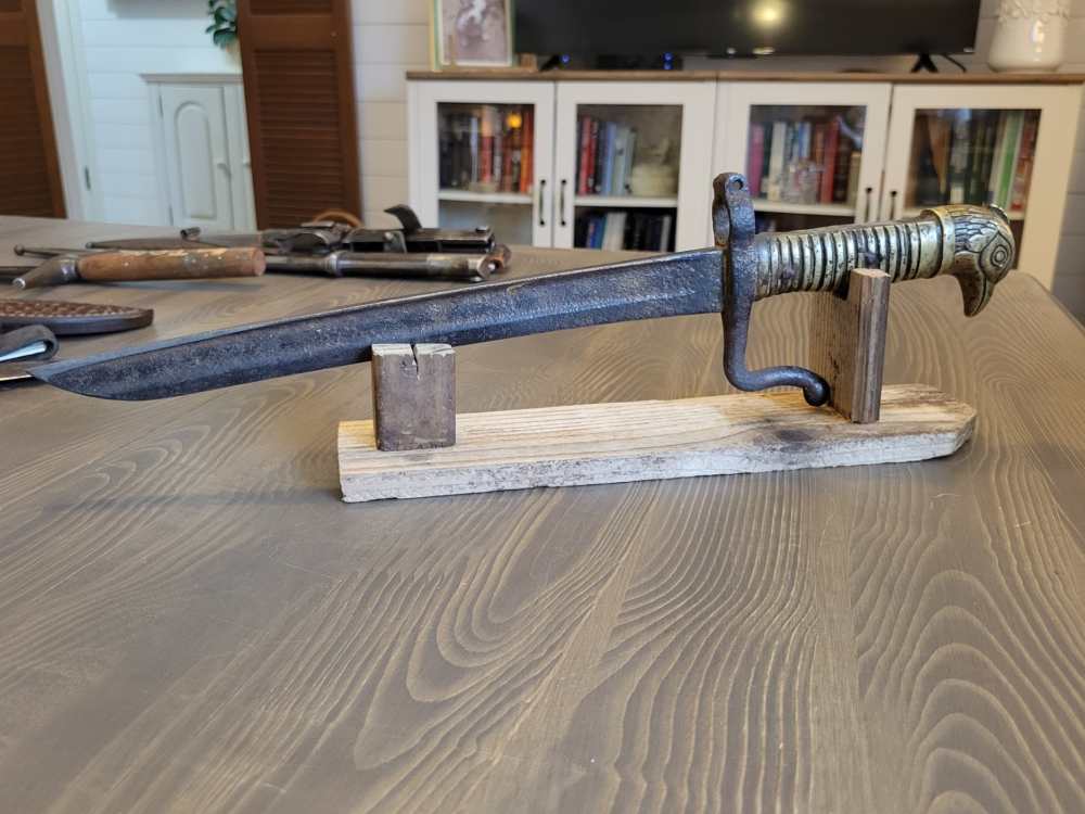 UNIQUE! Trench Art French Fighting Cock Bayonet/Fighting Knife-img-0