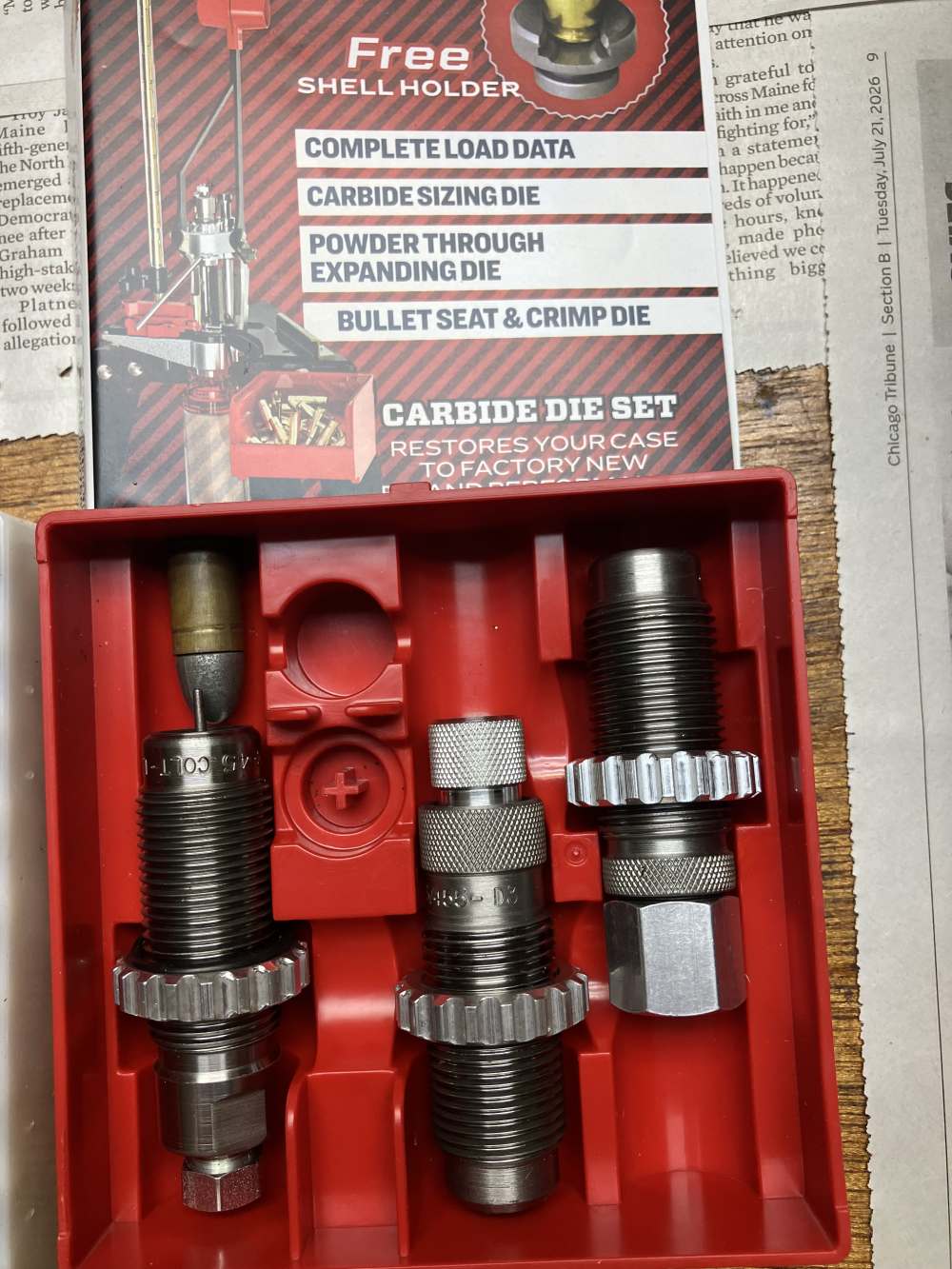 Lee 455 Webley Carbide Dies -img-0