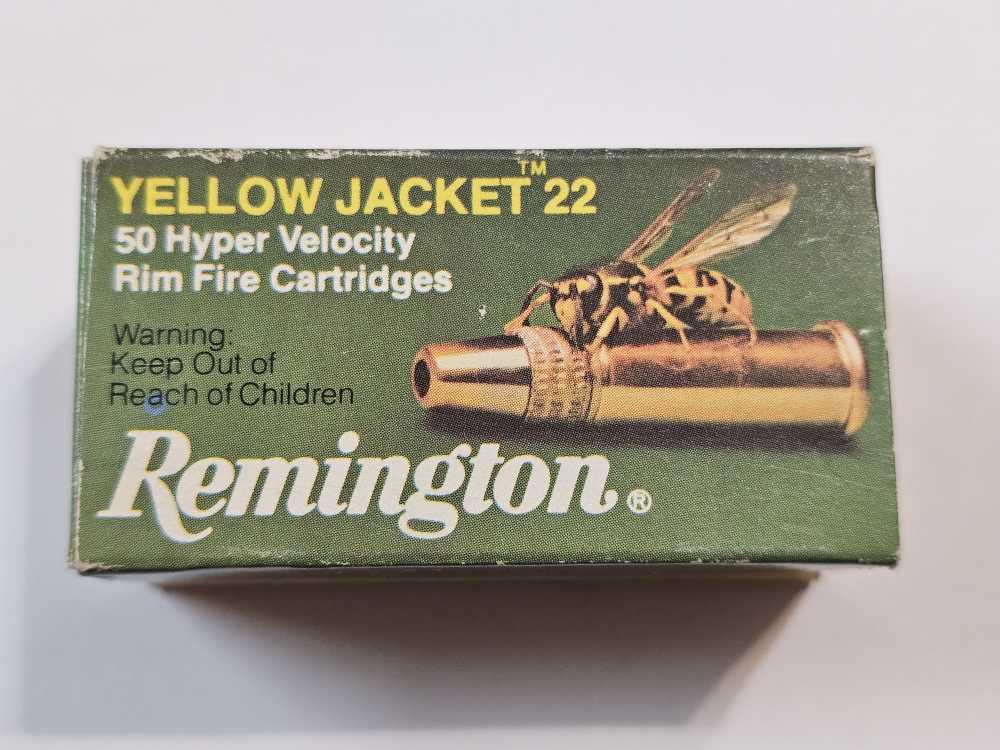 Vintage Remington Yellow Jacket 22 Long Rifle Hyper Velocity -img-0
