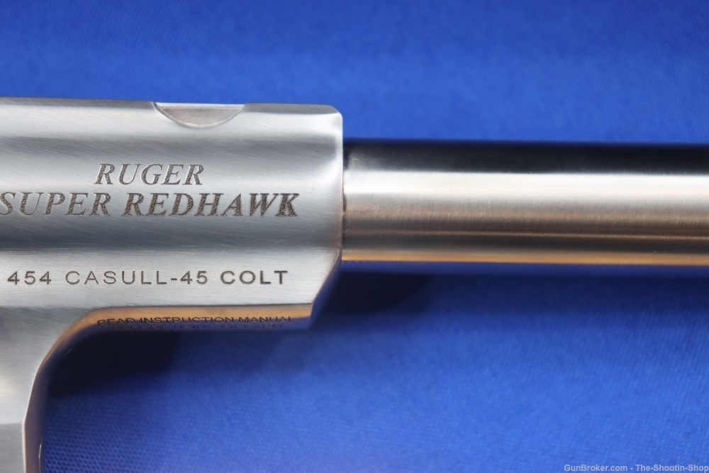 Ruger SUPER REDHAWK Revolver 454 CASULL 7.5" Stainless 6RD w/ Rings 05505-img-3