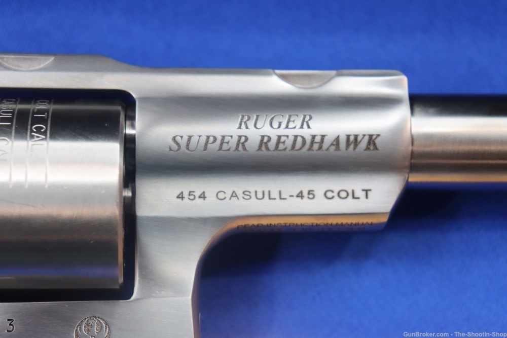 Ruger SUPER REDHAWK Revolver 454 CASULL 7.5" Stainless 6RD w/ Rings 05505-img-4