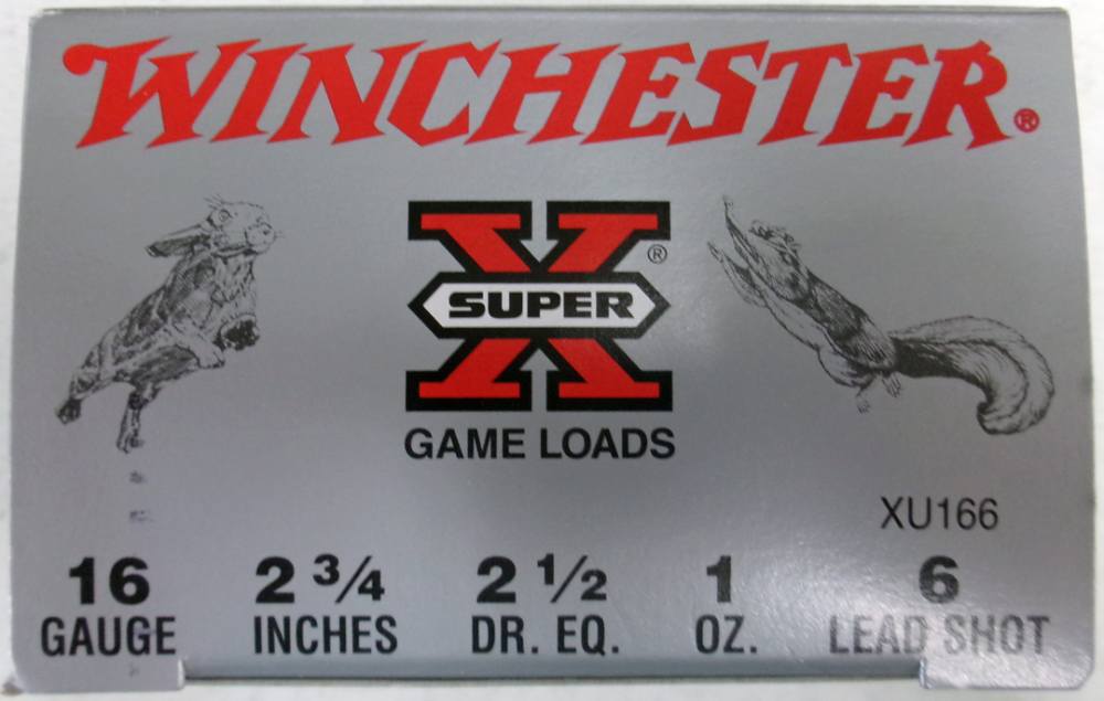 Winchester Super X Game Load 16 ga. 2-3/4” 1 oz. 6-shot.  250 Rounds.  -img-0