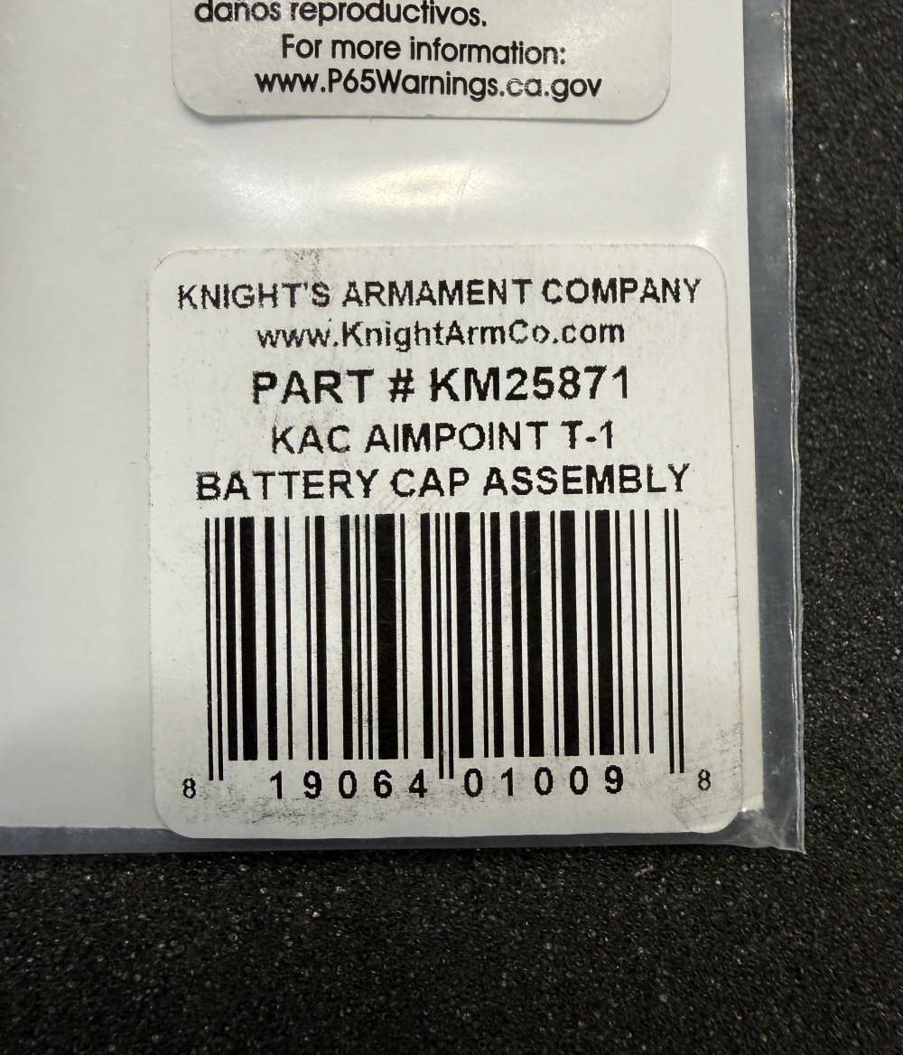 Knights Armament Aimpoint T1/T2 Battery Cap - NIB-img-1