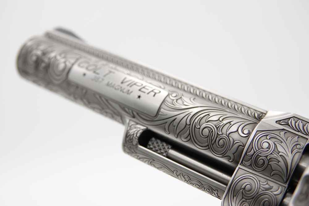 Unique Custom Engraved Rare Collectible Stunning Colt Viper 357 MAG 4.25"-img-32