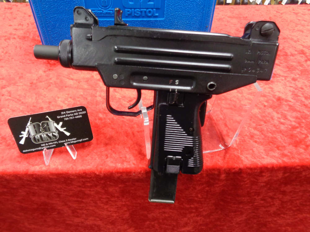 1986 IMI UZI 9mm Action Arms Micro Semi Auto PRE BAN PREBAN Pistol WE TRADE-img-2
