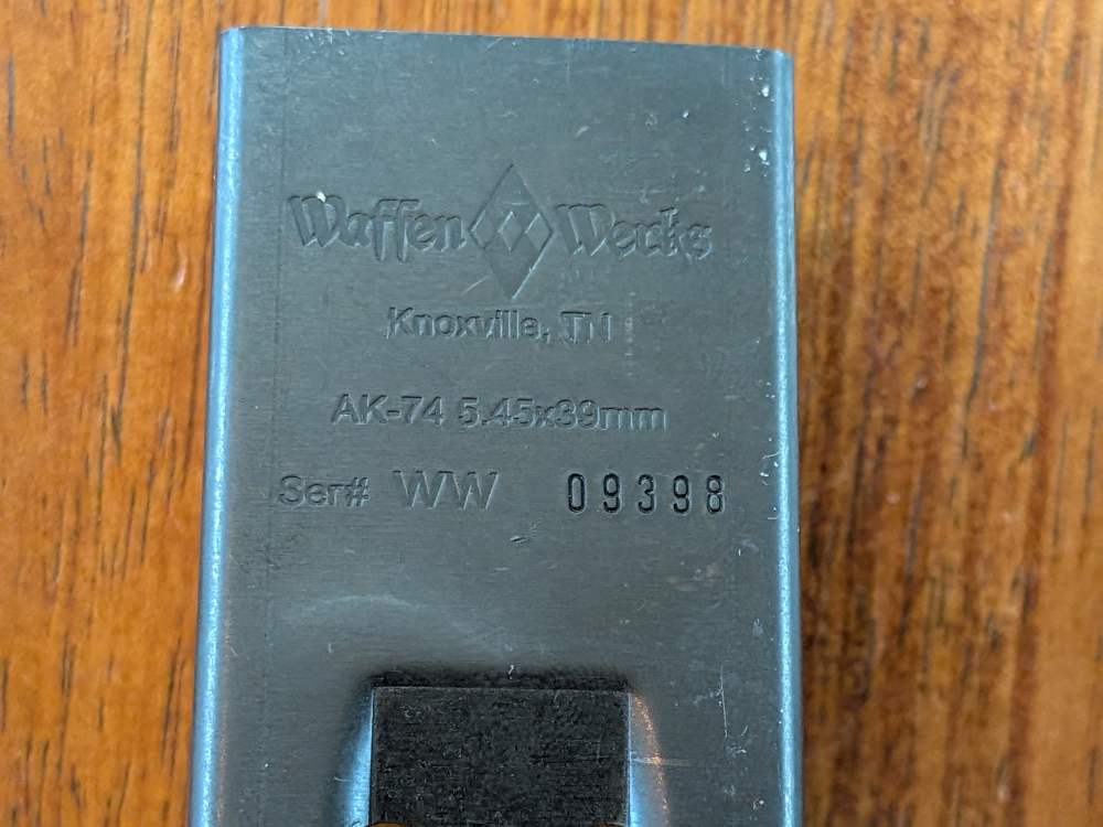 Waffen Werks AK-74 Receiver 5.45x39 – Unbuilt – Discontinued-img-0