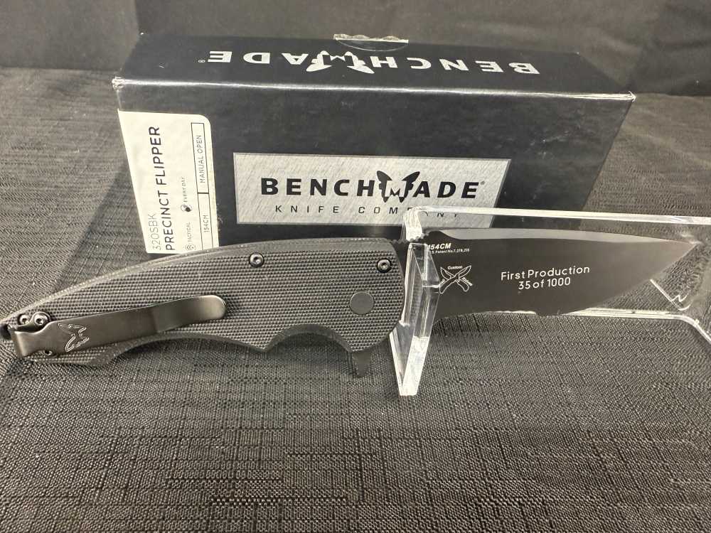 Benchmade 320SBK Precinct – First Production #35 of 1000 – NIB – 154CM Flip-img-0