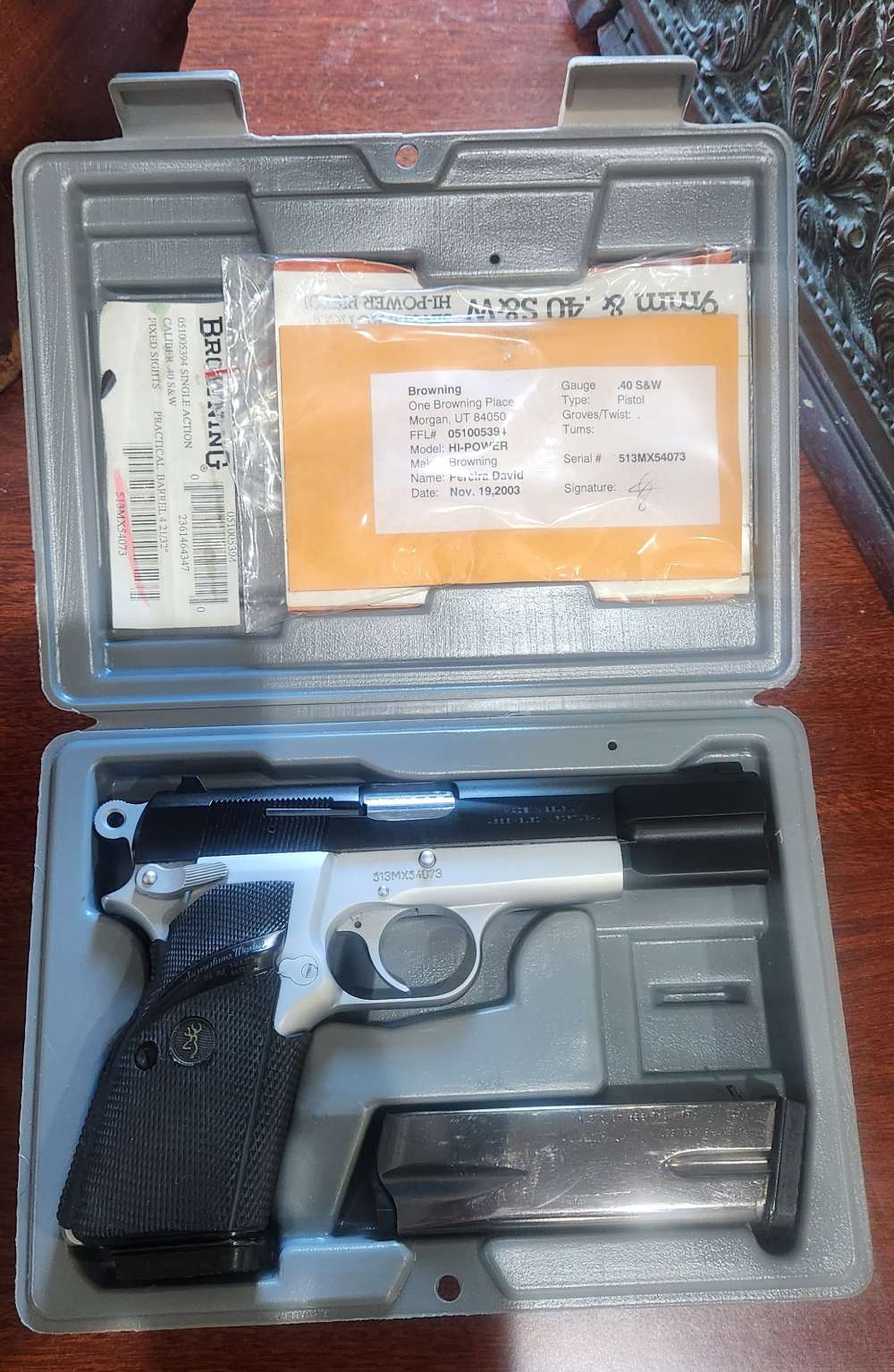 Browning Hi-Power Practical .40 S&W • 98% • Box/Papers • 2 Mags • Belgium -img-1