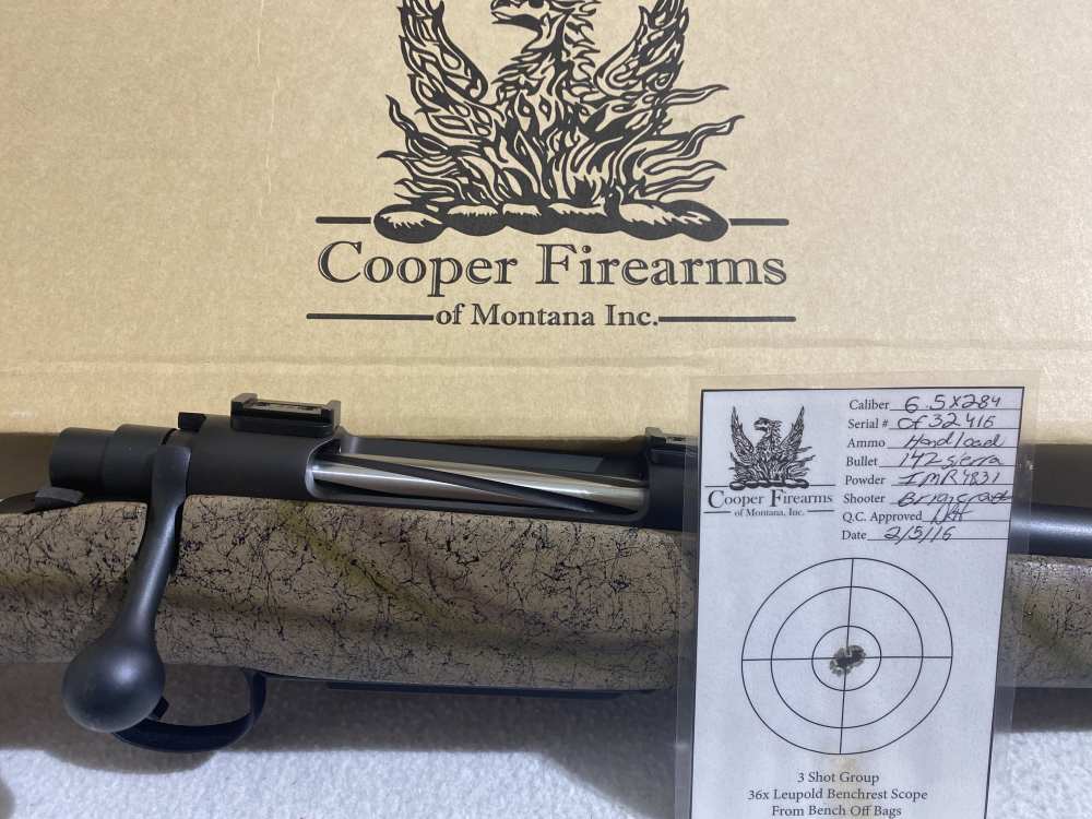 Cooper of Montana M52 6.5x284 Norma LNIB Fluted 24" Brl DM Box-img-0
