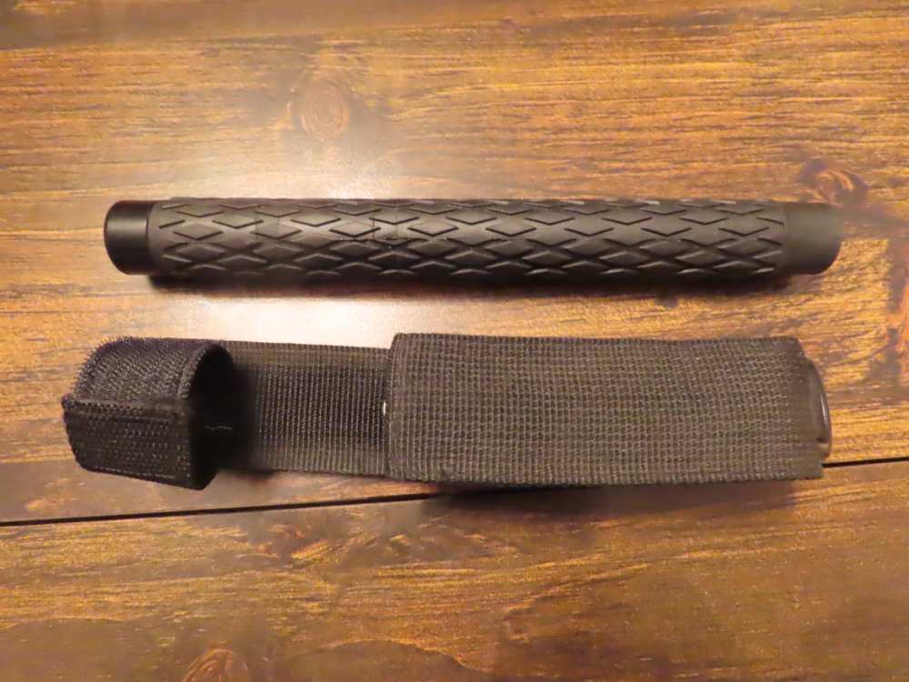 Full Size Police Baton Collapsible with Sheath Heavy Duty Steel-img-0
