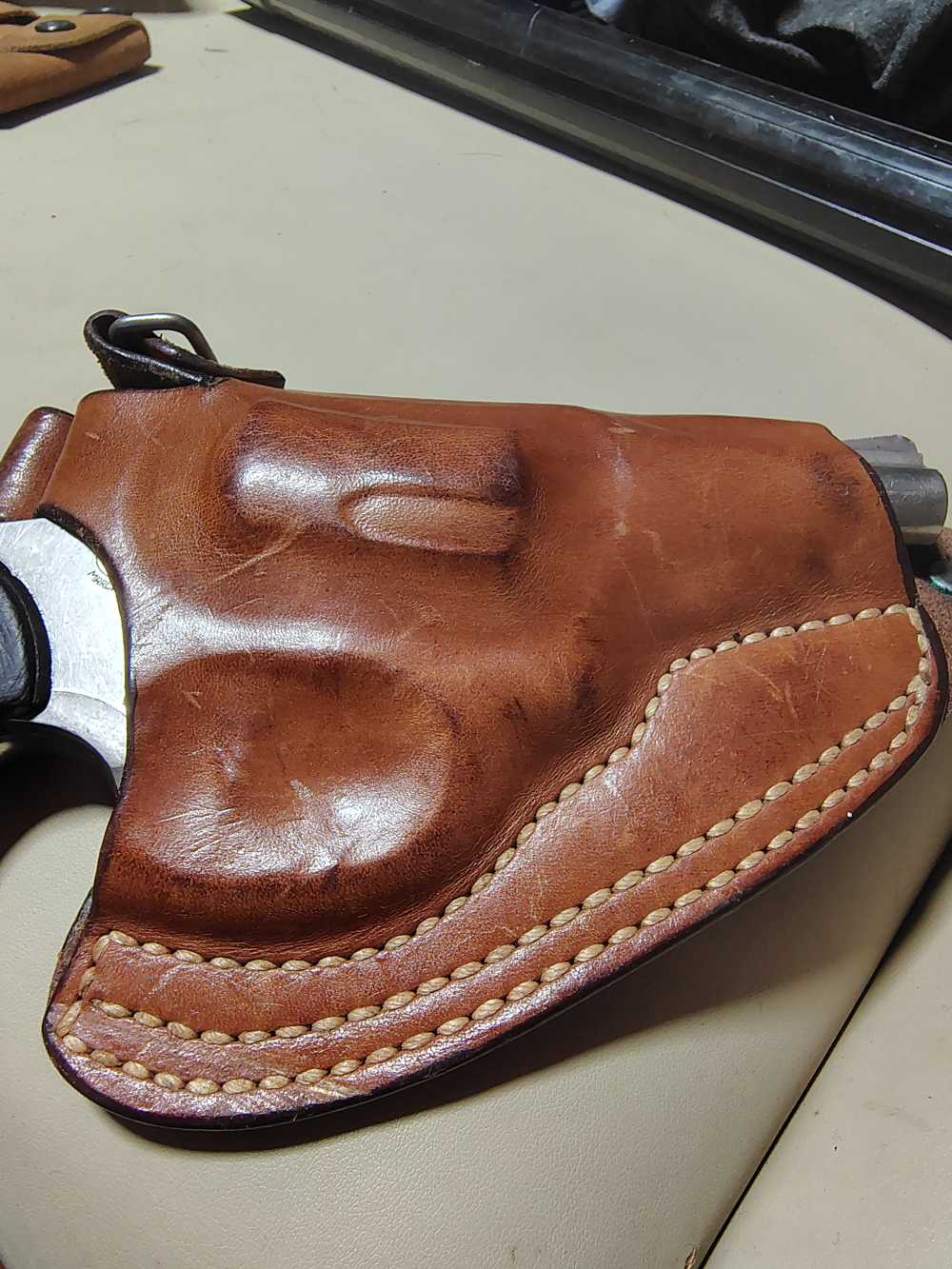 Vintage JackAss Leather Shoulder holster J frame-img-4