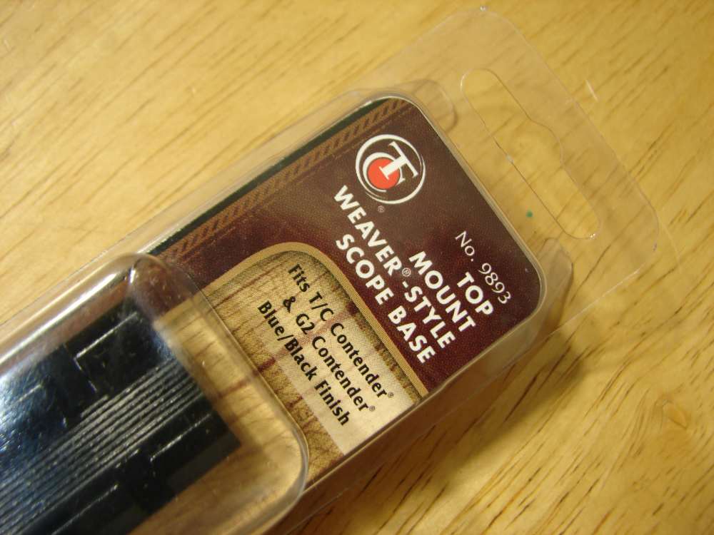 T/C TOP MOUNT WEAVER STYLE SCOPE BASE FOR T/C CONTENDER & G2 CONTENDER NIB-img-1