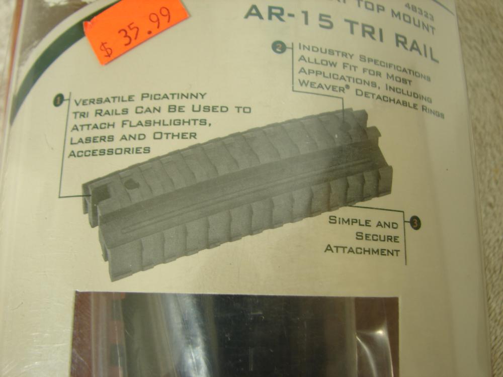 AR-15 TRI RAIL FLAT TOP MOUNT BY WEAVER NIB MODEL 48323-img-3