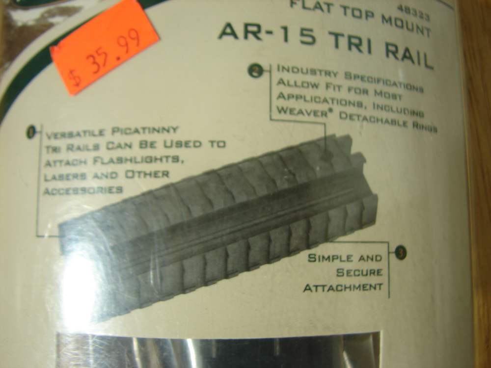 AR-15 TRI RAIL FLAT TOP MOUNT BY WEAVER NIB MODEL 48323-img-11
