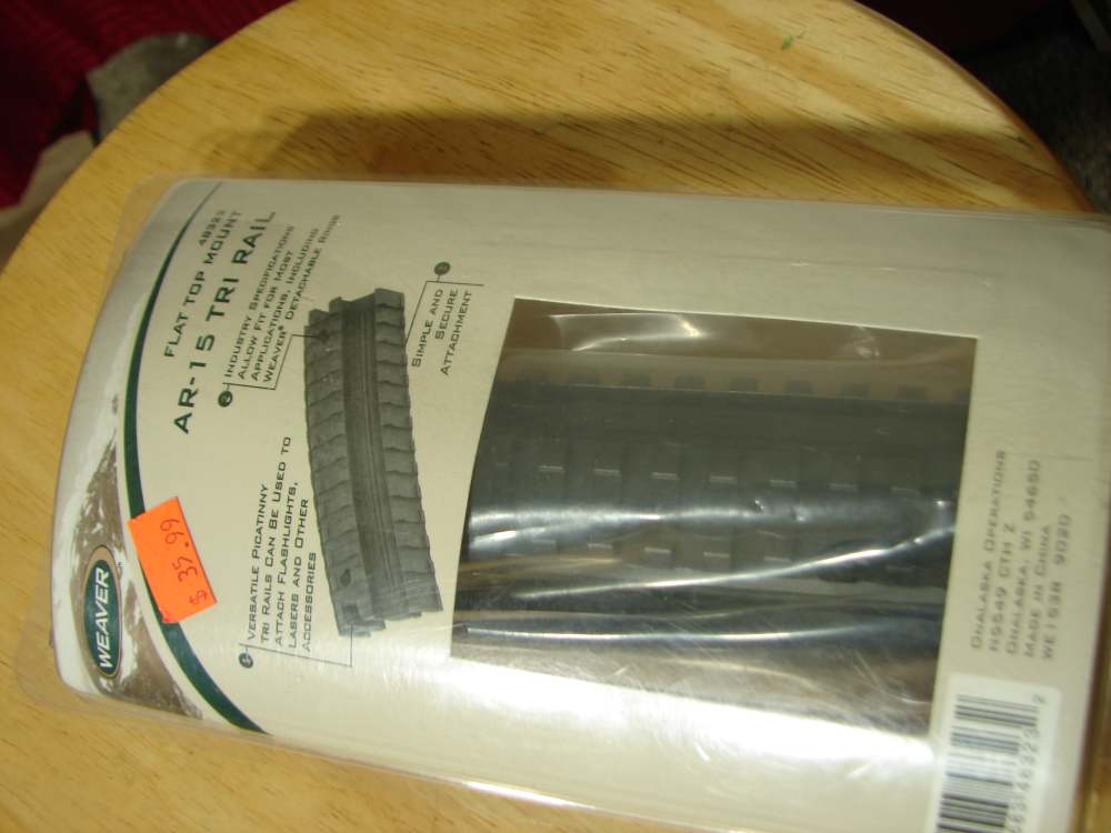 AR-15 TRI RAIL FLAT TOP MOUNT BY WEAVER NIB MODEL 48323-img-12