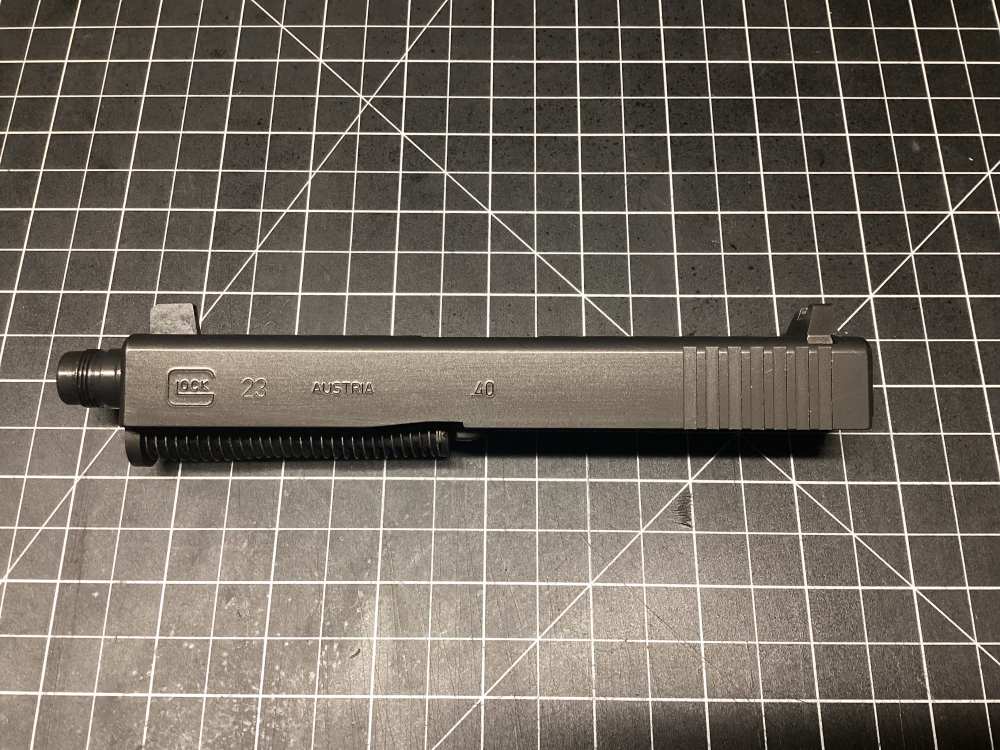 RARE GLOCK 23 TB GEN 3 COMPLETE SLIDE ASSEMBLY W/ FACTORY THREADED BARREL-img-14