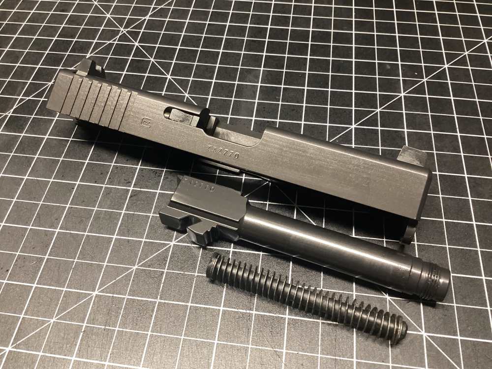 RARE GLOCK 23 TB GEN 3 COMPLETE SLIDE ASSEMBLY W/ FACTORY THREADED BARREL-img-3