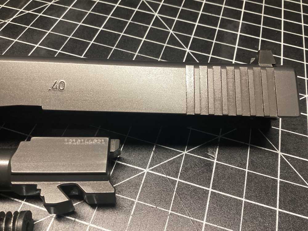RARE GLOCK 23 TB GEN 3 COMPLETE SLIDE ASSEMBLY W/ FACTORY THREADED BARREL-img-2