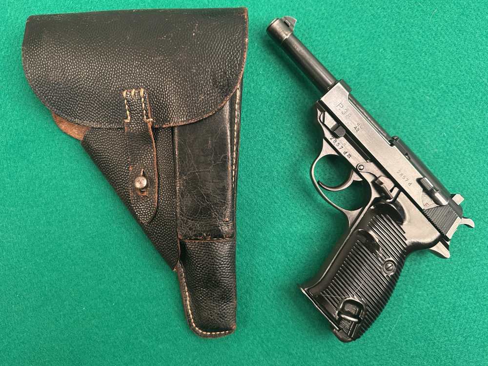 Walther Mauser P.38 Holster Soft Shell 1944 Dated NO GUN INCLUDED-img-0