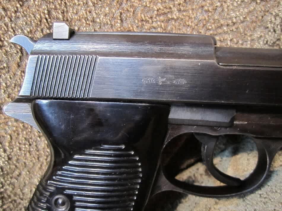 1944 WWII P38 Full Rig Marked BYF44 with Two Original Magazines and Holster-img-3